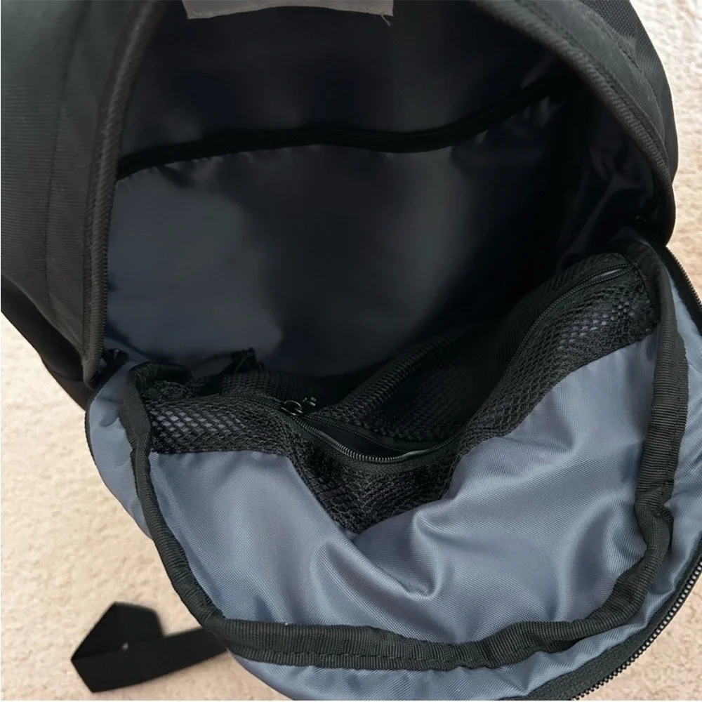 NWT Adidas Black Backpack with White Trefoil Logo